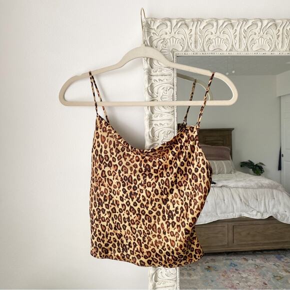 Zara Satin Effect Printed Chain Strap Cami - Picture 2 of 13